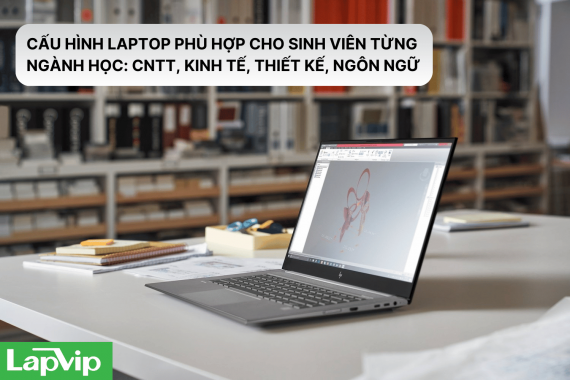 CẤU HÌNH LAPTOP PHÙ HỢP CHO TỪNG NGÀNH HỌC: CNTT – KINH TẾ – THIẾT KẾ – NGÔN NGỮ
