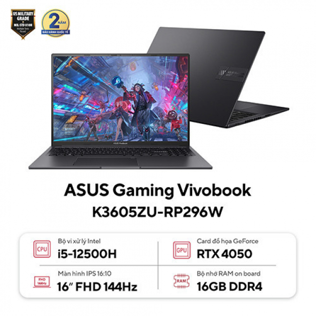 ASUS Gaming Vivobook K3605ZU-RP296W