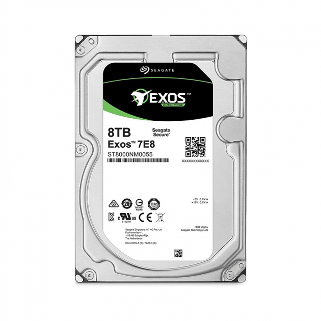Ổ cứng HDD SEAGATE EXOS ST8000NM000A Dung lượng 8TB 3.5" - 6Gb/s, 5400rpm, 256MB cache
